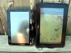 Bright Sun Asus Left Fujitsu Right - Closeup.JPG